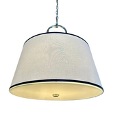 Ralph Lauren Cody Polished Nickel & Leather Hanging Light, sku: 032840